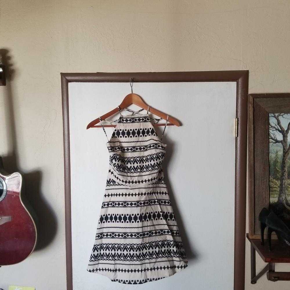 Cross-Back Skater Style Dress
